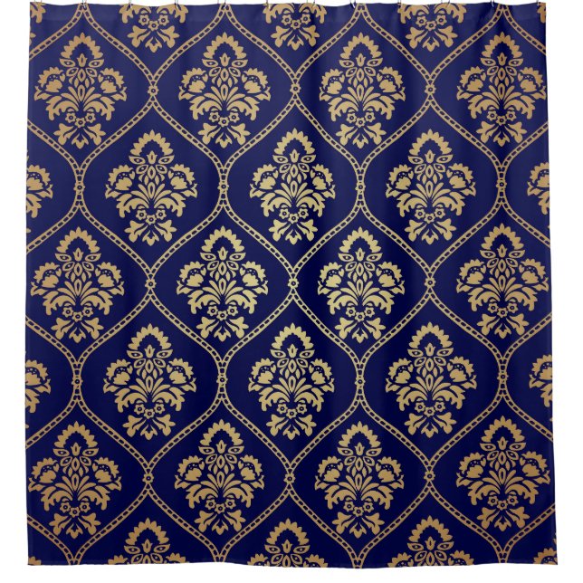 Gold & Blue: Luxury Damask (Front)