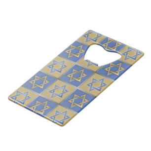 Gold Blue Star de David Art Panels