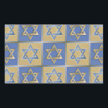 Gold Blue Star of David Art Panels Sticker<br><div class="desc">You are viewing The Lee Hiller Designs Collection of Home and Office Decor,  Apparel,  Gifts and Collectibles. The Designs include Lee Hiller Photography and Mixed Media Digital Art Collection. You can view her Nature photography at http://HikeOurPlanet.com/ and follow her hiking blog within Hot Springs National Park.</div>