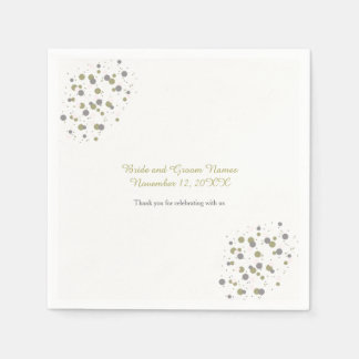 Gold Blush Confetti Dots Napkin