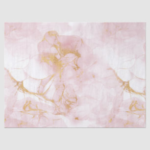 Gold Blush Marble Tissue Paper