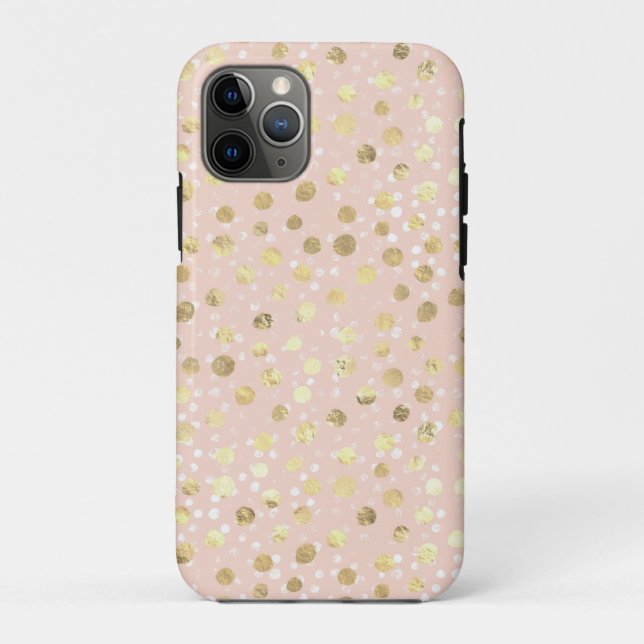 Gold Blush Pink Animal Print Case-Mate iPhone Case (Back)