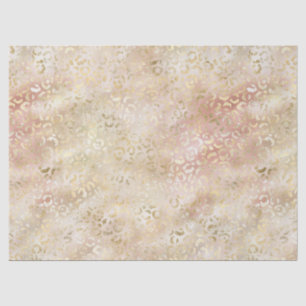Gold Blush Pink Leopard Tissue Paper
