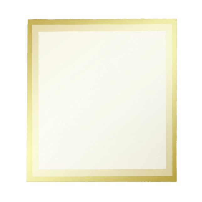 Gold Boarder Photo frame Notepad (Front)
