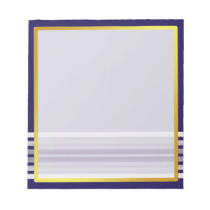 Gold Boarder Striped Photo frame Autograph Notepad