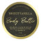 Gold Body Butter Text On Black Product Label