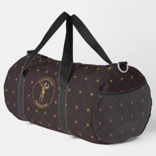 Gold Bodybuilding and Powerlifting Duffle Bag