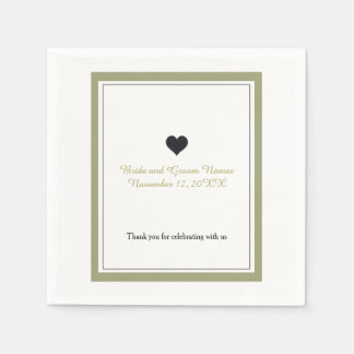 Gold Border Elegance Napkin