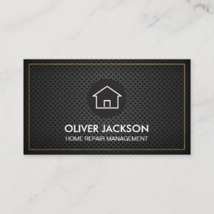 Gold Border   Perforated Mesh Business Card