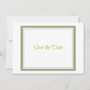 Gold Border Save The Date