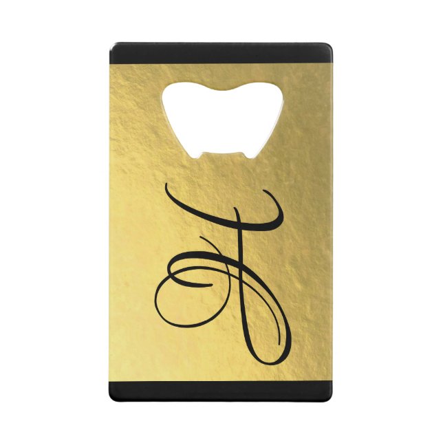 Gold | Bottle Opener Wallet Bottle Opener (Front)