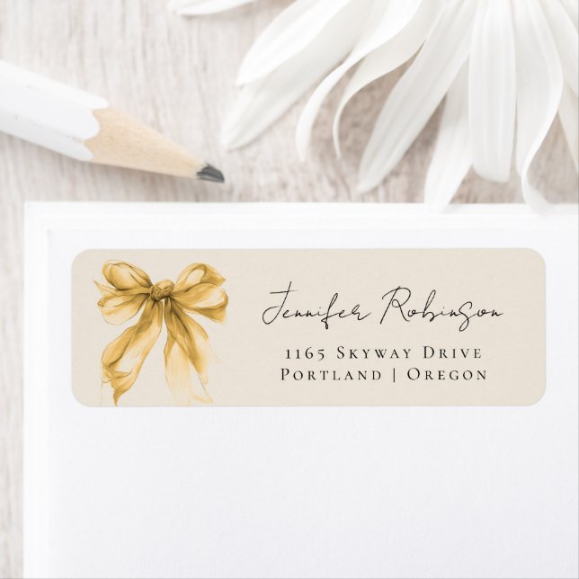 Gold Bow Coquette Script Sweet 16 Party  (Insitu)