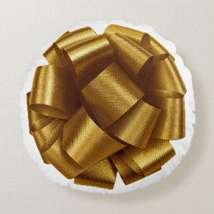 Gold Bow Pillow