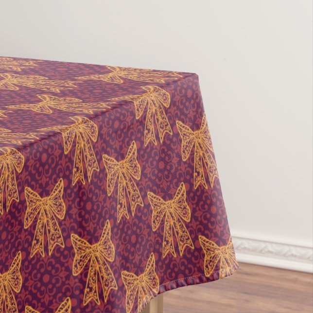 Gold bows Tablecloth (In Situ)