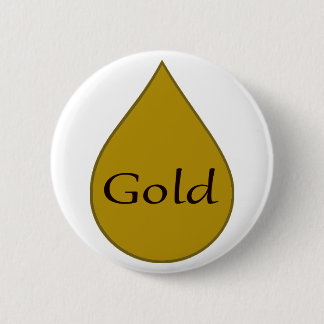 Gold breastfeeding award badge 1 year 2 inch round button
