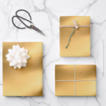 Gold Bridal Shower Wedding Birthday for Her Wrapping Paper Sheet<br><div class="desc">Glamourous gold foil design on these wrapping paper sheets. Great for Birthday's,  Bridal showers and weddings.</div>