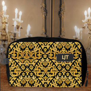 Gold Brocade on Black - Vintage Costume Style bag