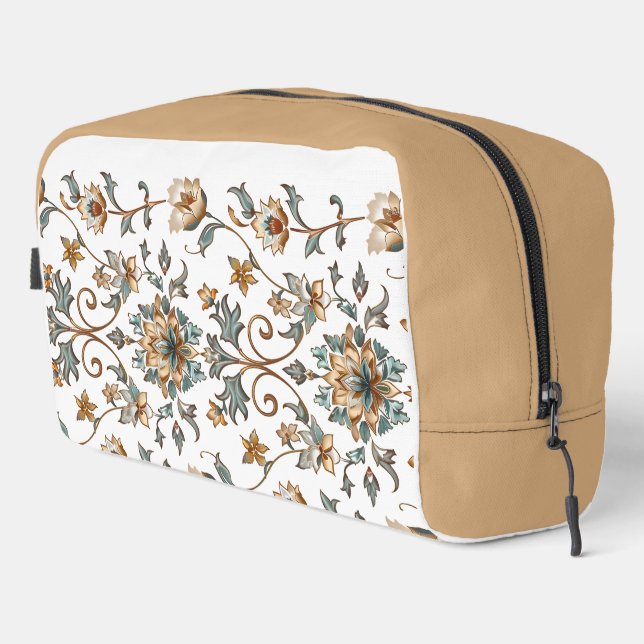 Gold Brown Toiletry Bag (Right Corner)