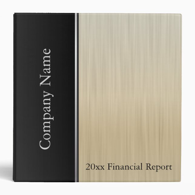 Gold Brush Steel Company Style Binder (Front)
