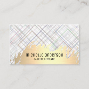 Gold Brushed   Abstract Modern Art   Artist Business Card