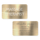 Gold Brushed Metal Massage Therapist