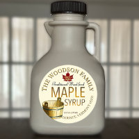 Gold Bucket Wood-fired Maple Syrup Label