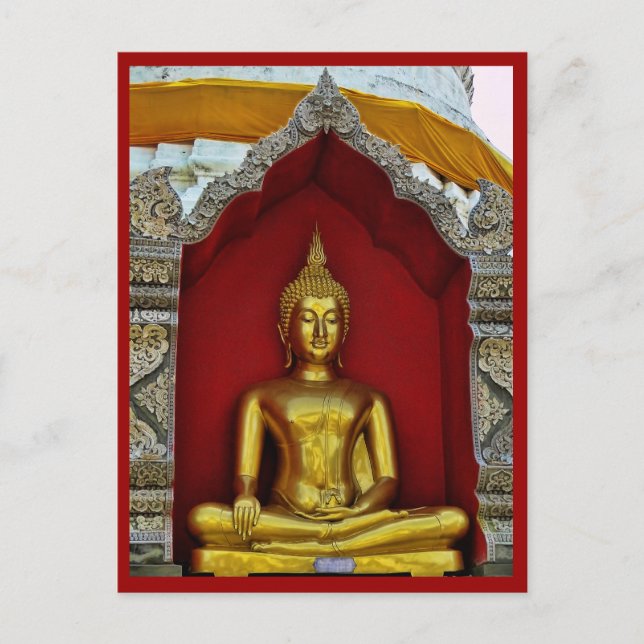 Gold Buddha Postcard (Front)