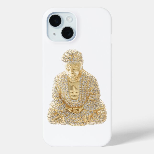 Gold Buddha Rhinestone Case-Mate iPhone Case (Back)