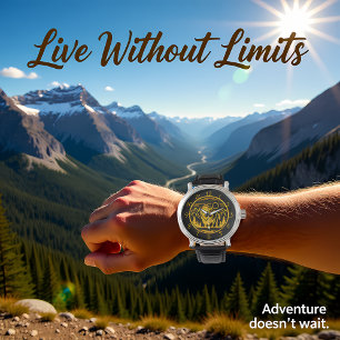 Gold Buffalo Stands Majestically in Nature Scene Watch