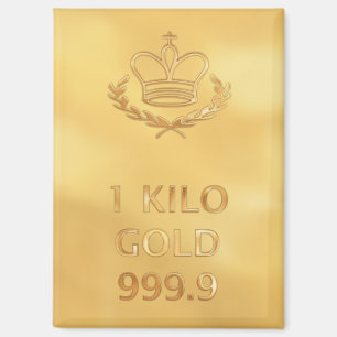 Gold Bullion Bar Magnet