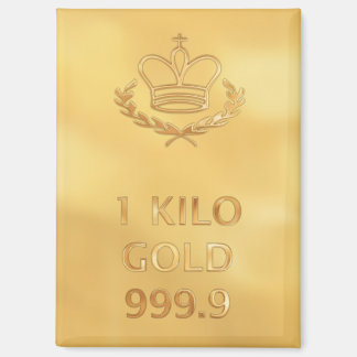 Gold Bullion Bar Magnet