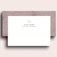Gold Bullmastiff Dog Walker Elegant Monogram