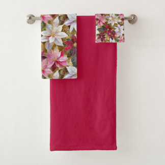 Gold Burgundy Bronze rose Rouge blanc Poinsettia