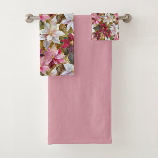 Gold Burgundy Bronze rose Rouge blanc Poinsettia