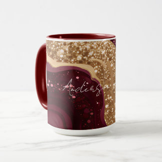Gold Burgundy Luxury Popular Collection Mug
