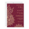 Gold Burgundy Mehendi Henna Indian Wedding