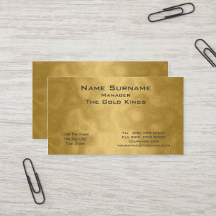 Gold business Business Card