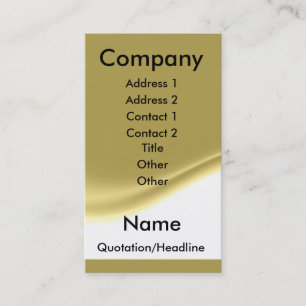 Gold Business Cards