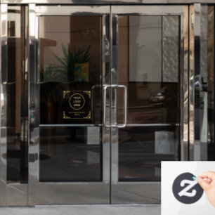 Gold Business Logo Upload Company Logo Custom Window Cling