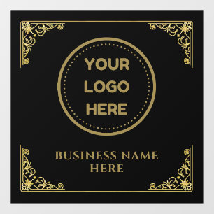 Gold Business Logo Upload Company Logo Custom Window Cling