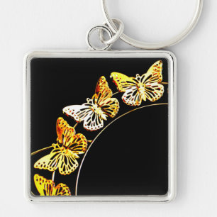 Gold Butterflies Keychain