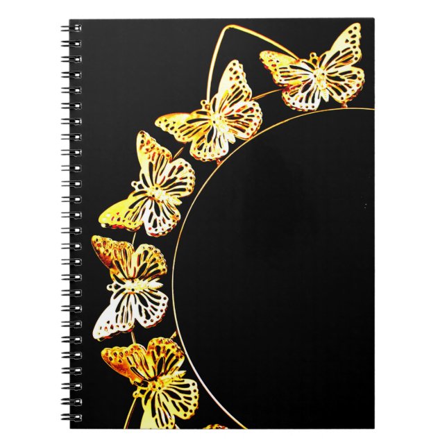 Gold Butterflies Notebook (Front)
