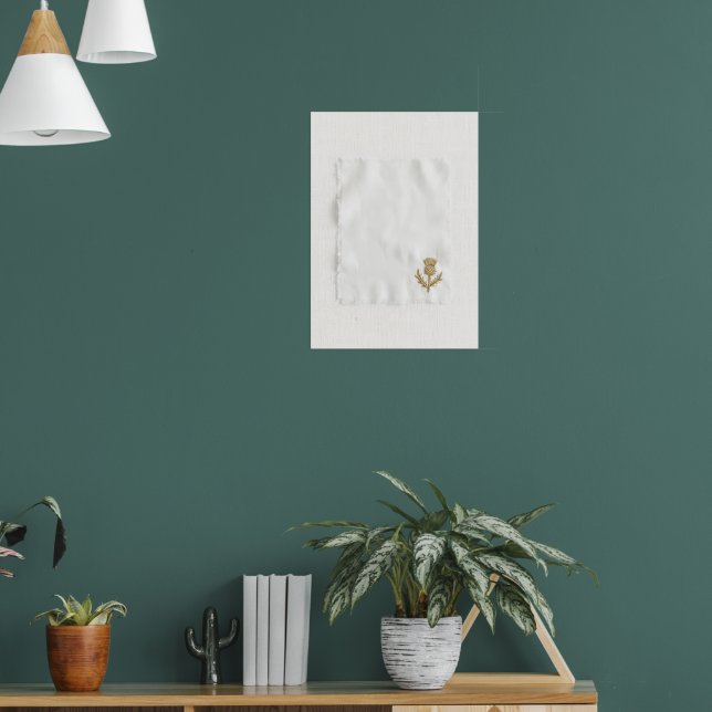 Gold Butterfly Minimal Botanical Poster (Living Room 1)