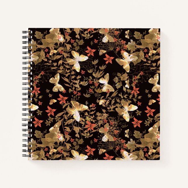 Gold butterfly notebook (Front)
