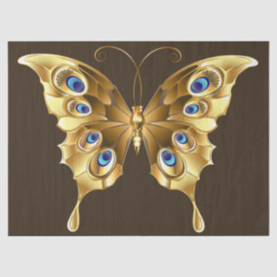 gold butterfly tissue paper