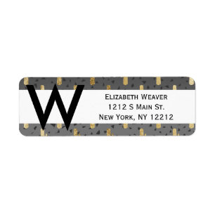 Gold Cactus on Modern Chic Geo Triangles Gradient