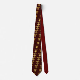 Gold Caduceus (DO) Tie
