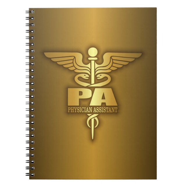 Gold Caduceus (PA) Notebook (Front)