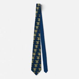 Gold Caduceus (PharmD) Tie