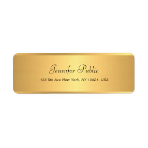 Gold Calligraphie Nom Texte Professionnel Moderne